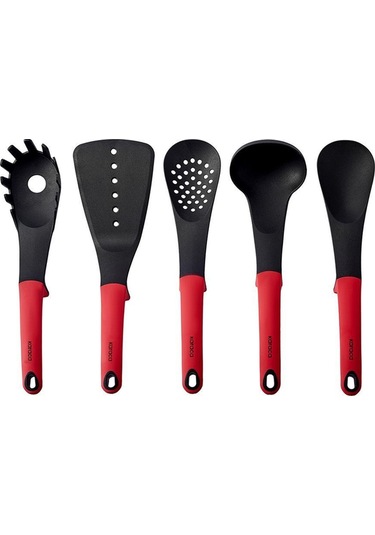 Karaca  Dave Kırmızı 6 Parça Standlı Servis Seti