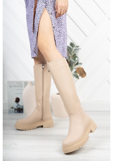 Park Moda Parkmoda Kbt122 Kadın Çizme Ten Ten