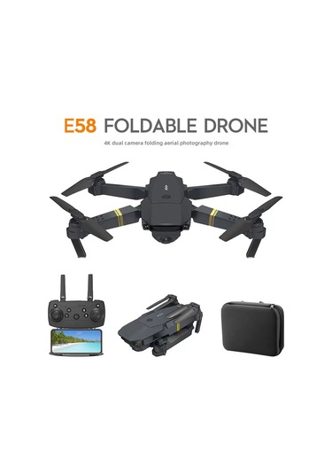 Teltree 4k Tek Kamera Fhd İzleme, 120m Yükseklik, Hafif Tasarım, Uçuş Sabitliği, Gençler İçin Uçak Drone Siyah-yesil, Altın Kenar, 1 Batarya