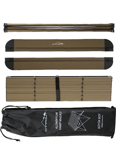 Campout Alüminyum Katlanır Kamp Masası Büyük Çok Renkli