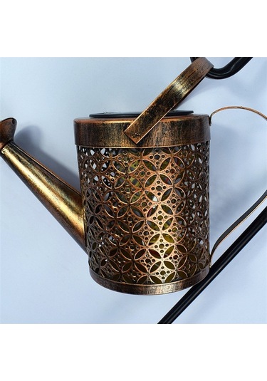 Pazly Güneş Enerjili Sulama Boş Kova İp Işığı Dış Mekan Bahçe Şelale Lamba Dekor Braketsiz