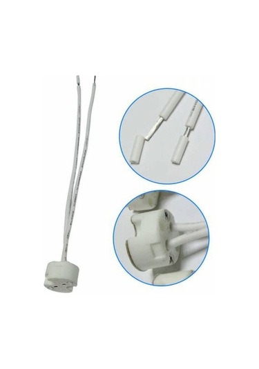 10'lu Paket İğne Bacak Ampul Duyu Mr16 G4 G5.3 G6.35 Düz Plüton
