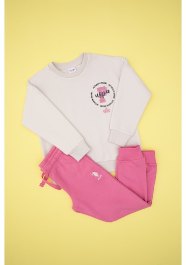 U.S. Polo Assn. Kız Çocuk Pembe Eşofman Takımı 50318958-VR049