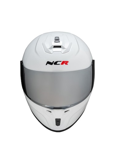 Ncr Rapid Aynalı Vizör Ece Belgeli Kapalı Motosiklet Kaskı Beyaz