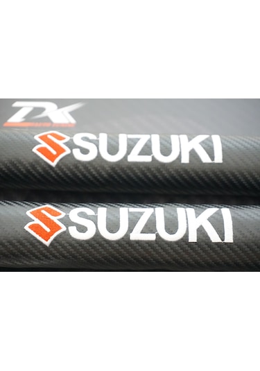 Suzuki Logo Karbon Desen Koltuk Arası Fitili 2 Li Set New Style