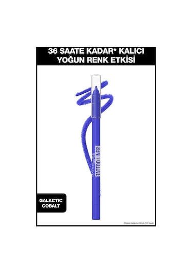 Maybelline New York Tattoo Liner Jel Göz Kalemi Galatic Cobalt