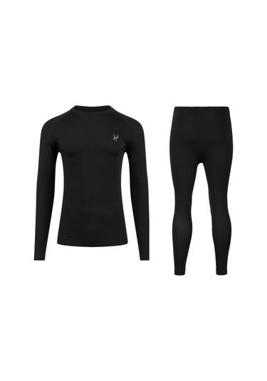 2as Erkek Basic Seamless Baselayer İçlik Seti Black