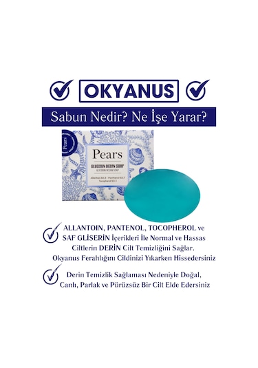 Pears Gliserinli Okyanus Sabunu 120 G