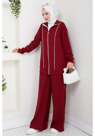 Biyeli Oysho İkili Takım 1608 - Bordo Bordo