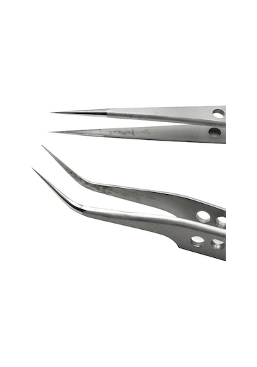 Valkyrie Ipek Kirpik Cımbız Seti Antistatik Paslanmaz Çelik Karga