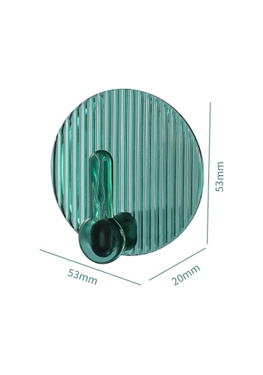 Gajeena 4 Adet Pet Materyal Süper Tutuculu Traşsız Örgü, Duvarı Hasarmadan Banyo-mutfak Kullanıma Uygun, Towel-üstü-geri Takıcı Yeşil Diğer