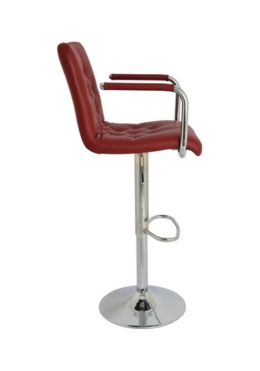 Bürocci Helen Bar Sandalyesi-Bordo-9519Q0102 Çok Renkli