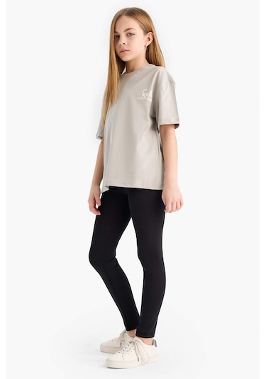 DeFacto Kız Çocuk Standart Boy Tayt E1121A825SMBK81 Siyah