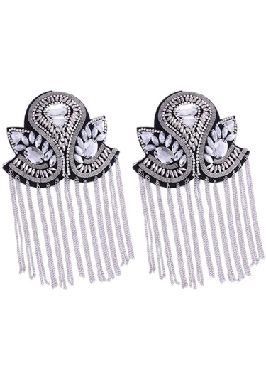 Suntek Saçak Püskül Hediyeler 2 Adet Metal Lüks Gümüş