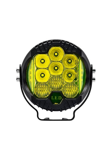 3 İnç Suv Led Farı Sarı Işık, Tek Adet - Orta Beyaz Sürekli, Yan Sarı Sürekli Ve Parıltı Fonksiyonu