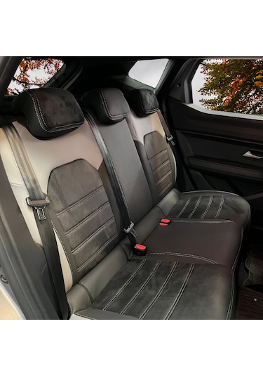 Renault Duster Uyumlu Araca Özel Oto Koltuk Kılıfı 158502 Deri Siyah