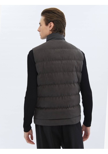 Kip Antrasit Dokuma Spor Yelek 4228558