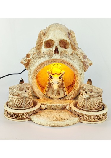 Kurukafa Işıklı Geri Akış Tütsülük Naturel