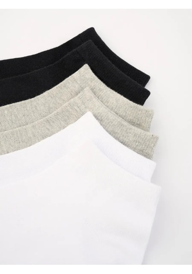 Nice & Easy Kısa Erkek Çorapları Seti 3 Çift 385488972 Açık Gri