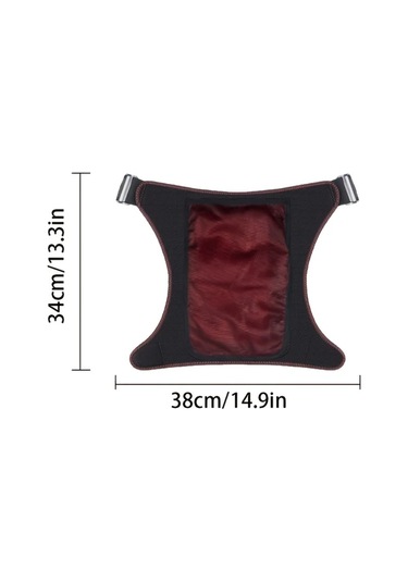 Willowhaven 1 Adet Isıtmalı Titreşimli Masaj Kalça Pedi 3 Sıcaklık Ayarlı Taşınabilir Şarjlı Hediye Siyah