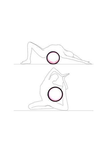 Suntek Yoga Tekerleği Pozları Yardımcı Egzersiz Kas Mor