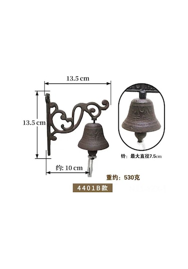 Yaozixa Amerikan Köy Stili Bahçe Duvar Dekoru - 3d Kuş Desenli Demir Zil, Hoşgeldiniz Zili, Dekoratif Ve Fonksiyonel Ev Aksesuarı