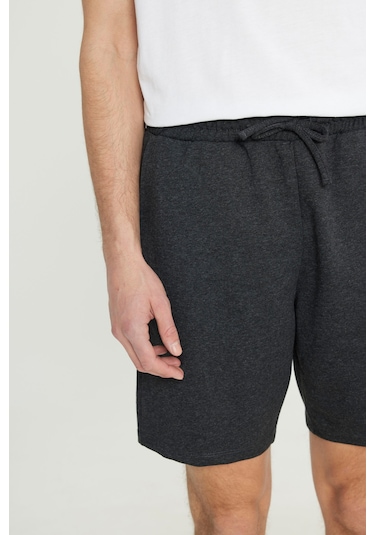 Erkek Antrasit - Gri Melanj 2'li Paket Pamuklu Rahat Nefes Alabilen 2 İplik Cepli Örme Standart Fit Şort Antrasit - Gri Melanj Erkek Antrasit - Gri Melanj 2'li Paket Pamuklu Rahat Nefes Alabilen 2 İplik Cepli Örme Standart Fit Şort Antrasit - Gri Melanj