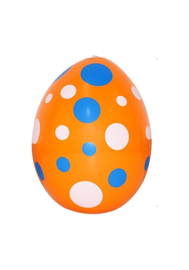 Geeroyoo Pvc Şişme Paskalya Yumurtası - Bahçe Ve Teras Dekorasyonu İçin Renkli Ve Dayanıklı Mor, 1 Adet