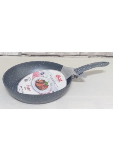 Gelincik Alkar Ezme Granit Tek Kulplu Tava 30 Cm Gri