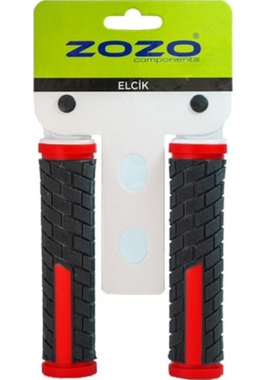 Zozo - G138 Bisiklet Elcik Siyah - Kırmızı 128mm Kırmızı - Siyah