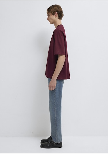 Mavi - İstanbul Baskılı Bordo Tişört 0613591-70426 Bordo