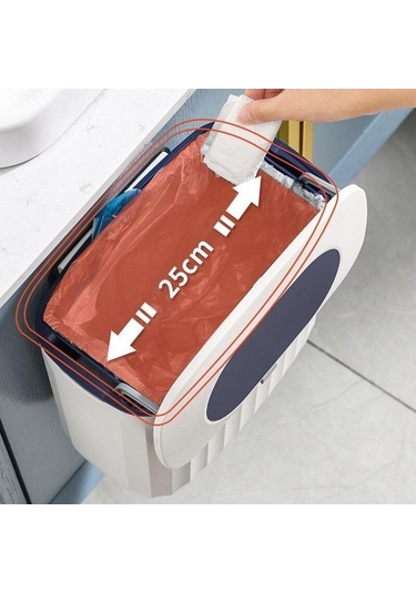 Turuncu 8l Duvara Monte Çöp Tenekesi Mutfak Dolabı Kapı Asılı Çöp Kutusu Geri Dönüşüm Çöp Kutuları Banyo Tuvalet Çöp Kutuları Çöp Kovası A Turuncu