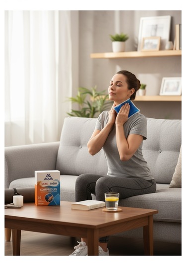 Soğuk Sıcak Kompres Jel Buz Torbası Kılıflı 13x26 Cm