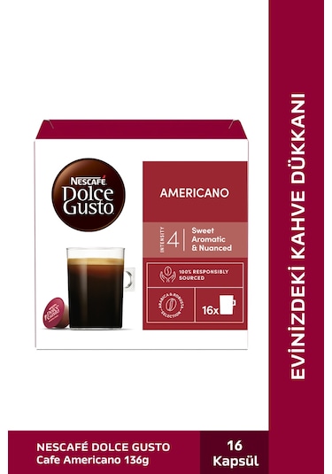 Nescafe Dolce Gusto Americano Kapsül Kahve 16'lı