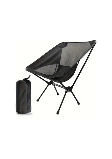 Fochsia Siyah Ultra Hafif Kamp Sandalyesi, Katlanır Sırt Çantalı Plaj Sandalyesi, Outdoor Hiking Piknik Siyah