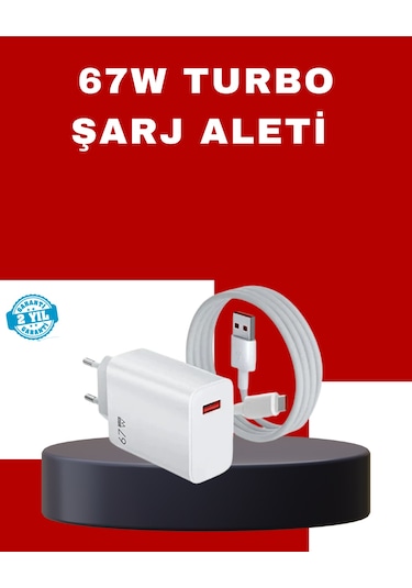 67 Watt Yüksek Güç Şarj Adaptörü Mi 10 Mi 11 Mi 12 Uyumlu