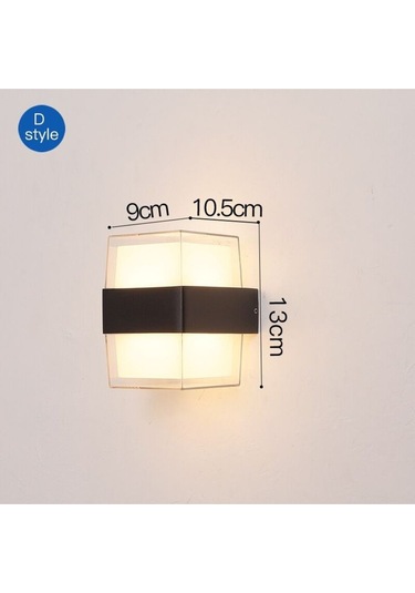 Waembro 10 Watt Gün Işığı Led Armatür, Bahçe, Balkon, Banyo, Villa Dış Cephe, Kapı Giriş Armatürü Siyah