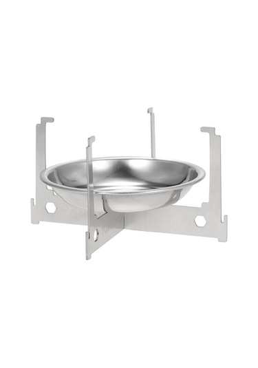 Pazly Tomshoo Mini Alkollü Ocak Spirit Brülör Taşınabilir Hafif Kamp Ocak Açık Alev Gümüş