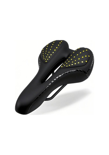 Yeşil Bisiklet Jantı - Orta Boş透气 Tasarım, Yüksek Yoğunluklu Silikon Dolgulu, Pu Deri Yüzeyli, Ergonomik Konforlu Universal Aksesuar Yeşil Yeşil