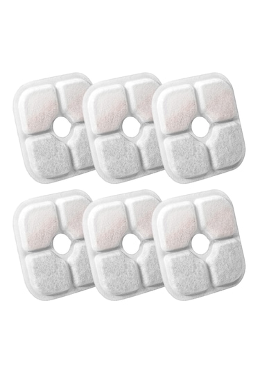 Ecronicword 6'lı Paket Evcil Hayvan Su Dağıtıcı Filtre Kartuşları F15