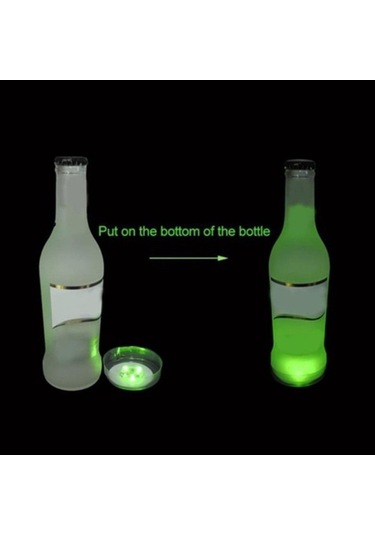 Düğün Malzemeleri Bar Işığı Parti Dekoru Parlayan Led Cam Etiketi Şişe Etiketleri Işıklar Parlak Lamba Sarı