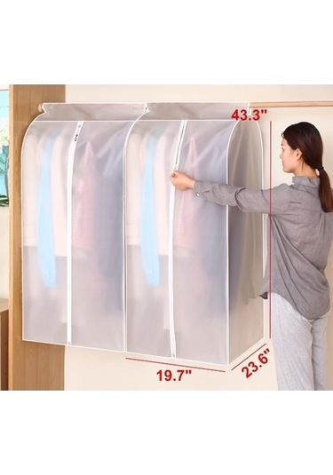 Tongxida Bosphorusboutique X X Ty Tozluk Takım Saklama Organizatörü Kılıfı Giysi Fermuar Elbise Dolabı Çantaları Beyaz Bavul 9 Beyaz