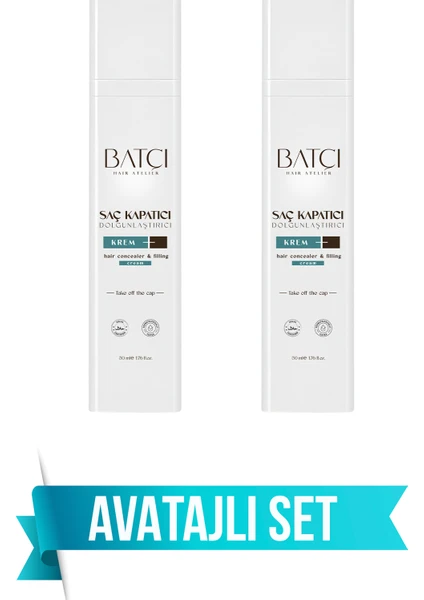 Saç Kapatıcı Dolgunlaştırıcı Sıvı Krem 50 Ml 2 Adet 1 Adet Tarak Hediyeli