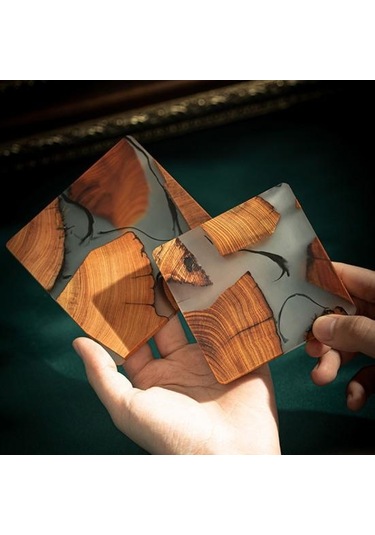 Büyük Bardak Altlığı Şeffaf Doku Yeniden Kullanılabilir Haşlanma Önleyici Diğer