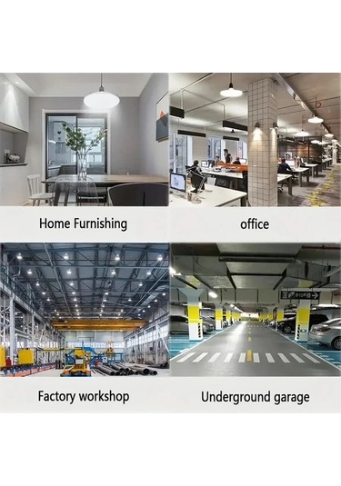 Fastbuy Fx-100 Led Tavan Lambası E27 Vidalı Yüksek Parlaklık Kablosuz Kurulum Göz Dostu Asma Ampul Yatak Oturma Odası Mutfak Ahşap