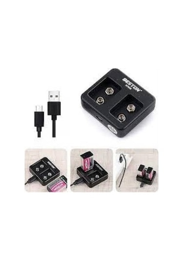 Beston M7005 9v Pil Şarj Cihazı