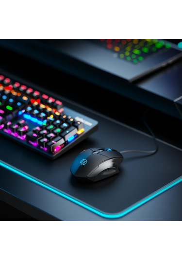 Inphic Pw1h Kablolu Sessiz Aydınlatmalı Bilgisayar Oyun 6 Düğmeli Fare Gri Diğer