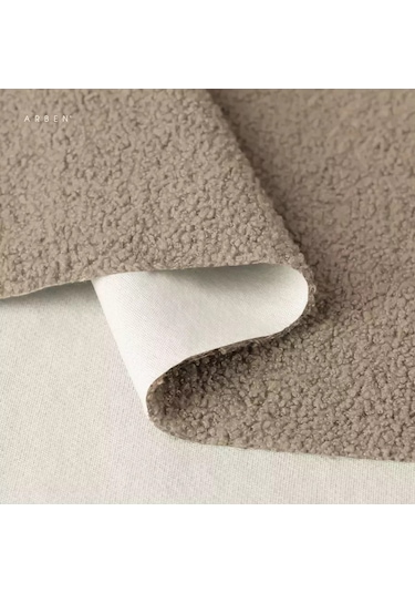 Arben Bravo Nut 140x100 Kadife Döşeme Kumaşı 183367061 Koyu Bej