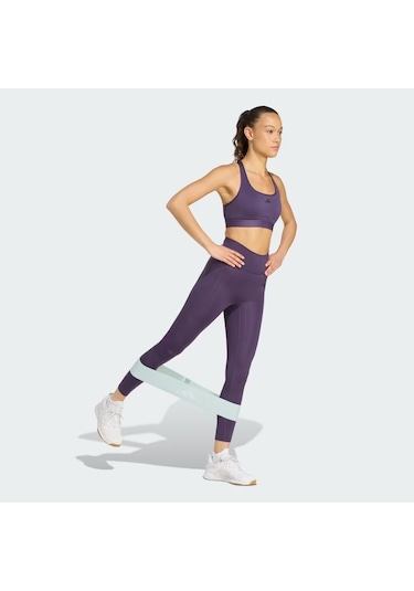 Adidas Optime Essentials No Front Rise Seam 7/8 Kadın Tayt Jy4818 Mor