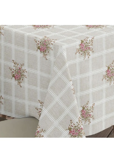 Pvc Elyaf Astarlı Çiçek Desenli Masa Örtüsü Colibri